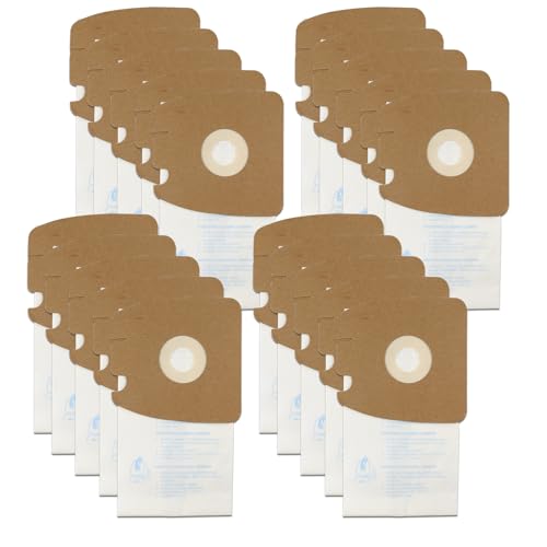 20 Pack Replacement Filtration MM Paper Vacuum Cleaner Bags Compatible with Eureka & Sanitaire Style MM 3670 3680 60295, 60295A, 60295B 60295C, 60296 & 60297A. Replaces Part# 60295C