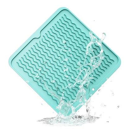 ZLR 4-in-1 Silicone Mat: Air Fryer & Coffee Maker, 12"x12", Mint Green - color: Mint Green, size: 12" x 12"