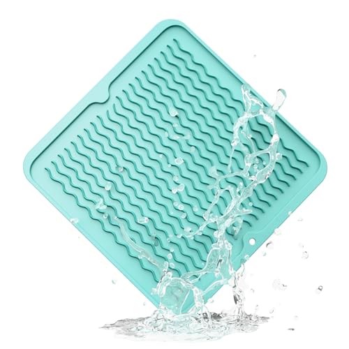 ZLR 4-in-1 Silicone Mat: Air Fryer & Coffee Maker, 12"x12", Mint Green - color: Mint Green, size: 12" x 12"