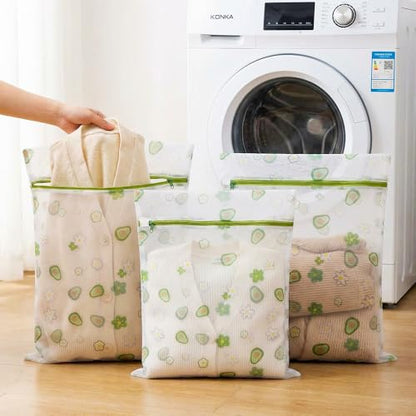 10PCS Mesh Laundry Bags for Delicates, 16"x20" Large Laundry Wash Bags with Zipper, Cute Reusable Laundry Bags for Clothes, Socks and Intimates, Premium Fine Mesh Wash Bag (40x50cm)