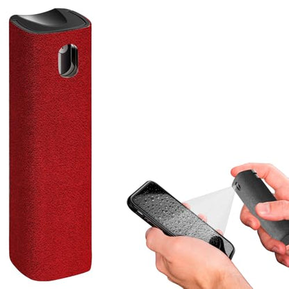 iO CLEAN Mini Screen Cleaner Spray, 2-in-1 Touchscreen Mist Cleaner, Red - color: Red