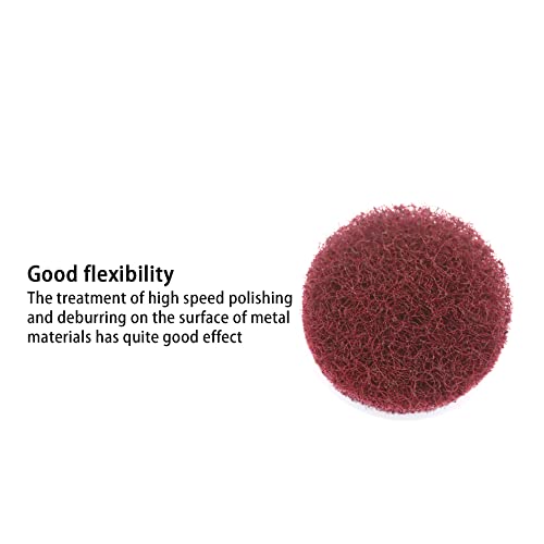 Heavy Duty Scour Pads, Non-Scratch Scrub Sponges, ULIFESTAR 5PCS Dish Scrubber Scouring Pads, Dual-Sided Reusable Household Scrub Pads for Dishes,Dish Cleaning Tool,Kitchen Scrubbers & Metal Grills - size: 98mm/4''Red 320-400grits