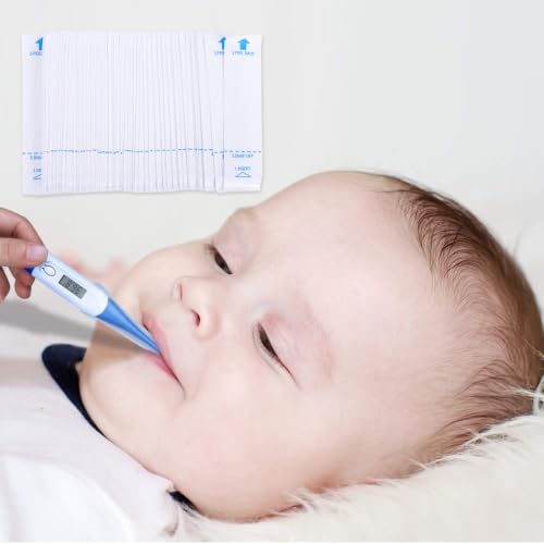 FRCOLOR 100pcs Disposable Digital Covers Easy to Install Probe Sleeves for Home and Use Compatible Digital Thermometers Protects Against