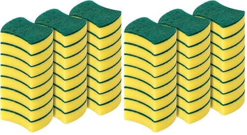 Kitchen Cleaning Sponges,48 Pack Eco Non-Scratch for Dish,Scrub Sponges - size: 48 pack