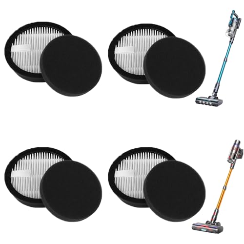4 Pack HEPA Replacement Filters for AFNOP Acevac11 Cordless Vacuum Cleaner