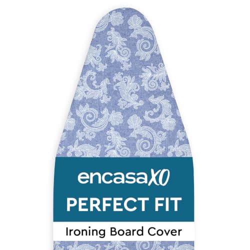 Encasa XO Ironing Board Cover and Pad, X-Large, 54"x18" - Blue - color: Blue, size: X-Large