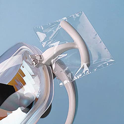 Dental Light Handle Clear Cover Sleeve, 500 Pcs U-Shaped Clear Plastic Protectors Fits Most T Light Handles, Disposable Barrier for Dental Clinic, 3-2/5"x 6"