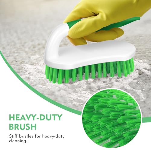 SetSail Scrub Brush, Stiff Bristle Cleaning Scrubber, 2 Pack(Green) - color: Green, size: 2-pack