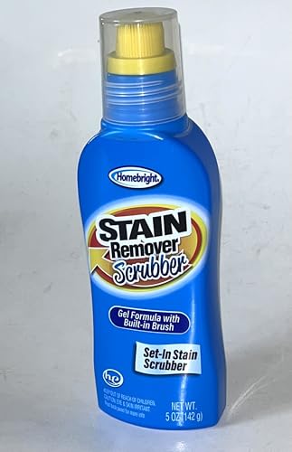 Homebright Stain Remover Scrubber, Gel Formula with Built-in Brush, Set-in Stain Scrubber
