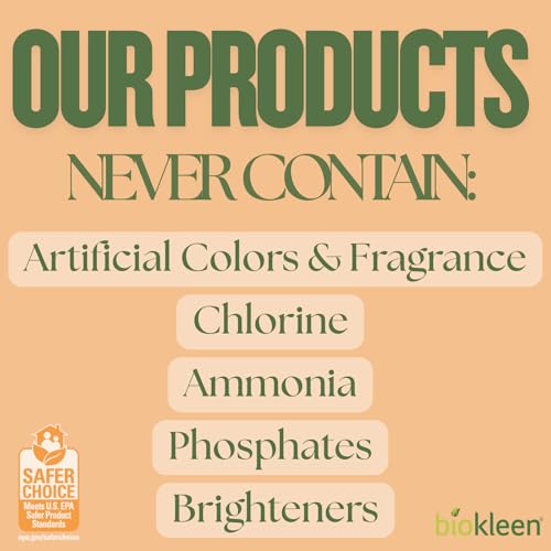 Biokleen Natural Laundry Detergent Liquid - 300 Loads- Eco Friendly Concentrated Plant Based Safe for Kids and Pets No Artificial Colors or Preservatives