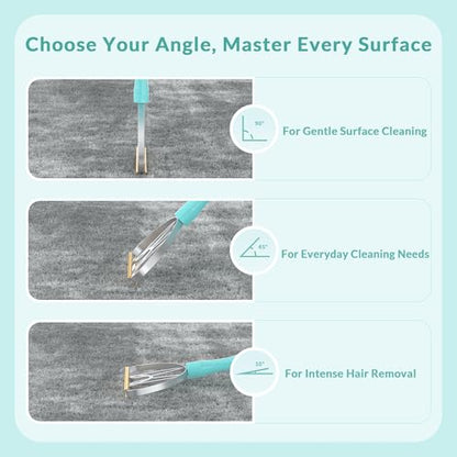 LINTPLUS Pet Hair Remover Kit (Max + Pro 2-Pack) – Oversized Carpet Rake for Large Areas & Compact Scraper for Furniture, Cars & Stairs, Heavy-Duty Copper Blade Set for Dog & Cat Hair