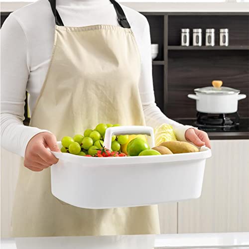 Large Cleaning Supplies Caddy Portable Shower Caddy Basket White - color: White, size: Large