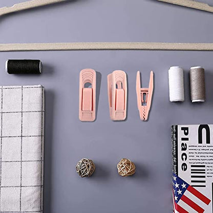 Velvet Hangers Clips for Thin Hangers(20 Pcs, Light Pink) - size: 20pc