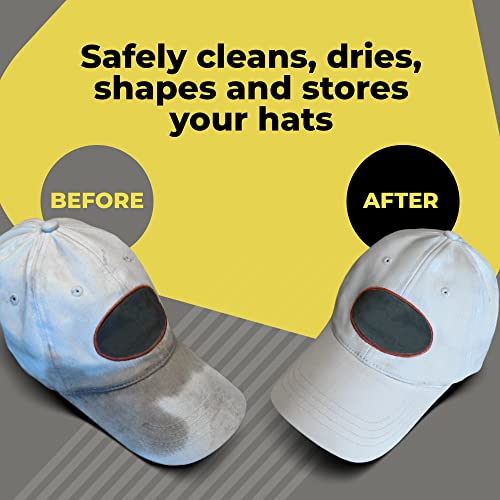 BallcapBuddy Original & Patented 3-Pack Baseball Hat Washer Cage for Washing Machine/Dishwasher, Kids & Adults Hat Cleaner/Washer/Shaper for Baseball Caps - Black - color: Black, style: Pack of 3