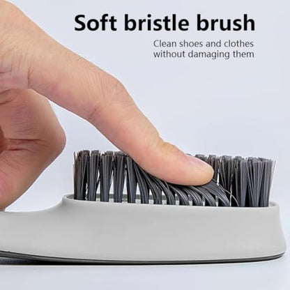 1 Pack Shoes Cleaning Brush, Handheld Scrubbing Brush–Multifunctional Cleaning Tools for Shoes, Laundry, Tile, Bathtub-Grey - color: Gray