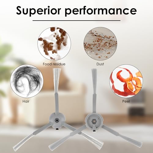 (10 Pack) L60 L50 Replacement Side Brush Compatible With eufy Omni C20, L60, L60 Hybrid, L60 SES, L50 SES, L50 Series Robot Vacuum, Edge-Sweeping Brushes, Corner Brush Accessories Kit 10 Pieces