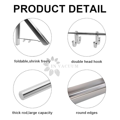 Drying Racks for Laundry Foldable, Wall Mounted Clothes Drying Rack - color: 1 Rack Sliver