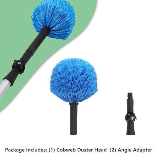 EaseYourDay Cobweb Duster Head Spider Web Brush, Fits 3/4" Screw-On Thread