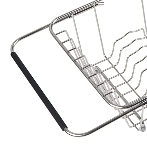 Sink Dish Drainer Rack, Expandable Stainless Steel Dish Drying Rack - color: Small Dish Drying Rack