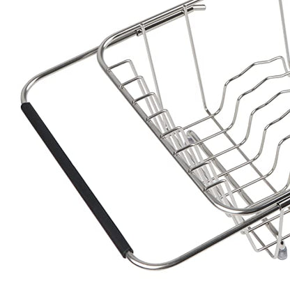 Sink Dish Drainer Rack, Expandable Stainless Steel Dish Drying Rack - color: Small Dish Drying Rack