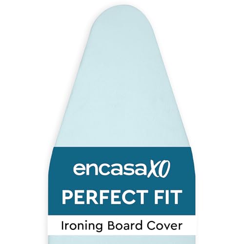 Encasa XO Ironing Board Cover and Pad 54"x15" Large, Scorch Resistant - color: Ice Blue, size: Large (54"x15")