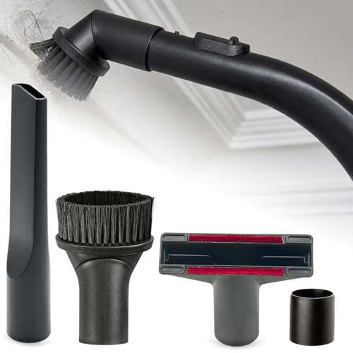 For Miele Vacuum Cleaner Attachments for Upholstery, Corners, Dusting & Car Detailing - Round Dust Brush, Crevice Tool, Upholstery Tool & More Compatible with Miele C1 C2 C3 - style: Miele Attachments Kit