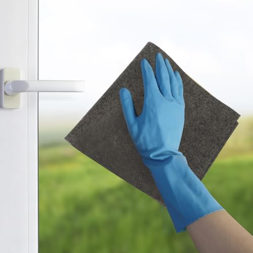 Microfiber Glass Cleaning Cloths for Glasses Mirrors & Windows Lint Free Cleaning Cloths for Home Soft Wiping Towels 3 Pack 11.81 X 11.81 in