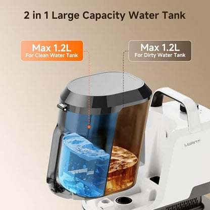 Uwant 18Kpa Carpet Cleaner Machine with Pet Pro Cleaner&Tools Set of 1 - color: White-Cappuccino