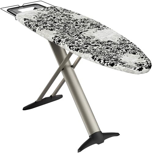 Bartnelli Pro Luxury Ironing Board - Extra Wide 51x19 Ironing Surface, Ultra-Premium Aluminum Build, Includes Steam Iron Rest, Adjustable Height, Foldable, European Made - style: Luxury-Orignal