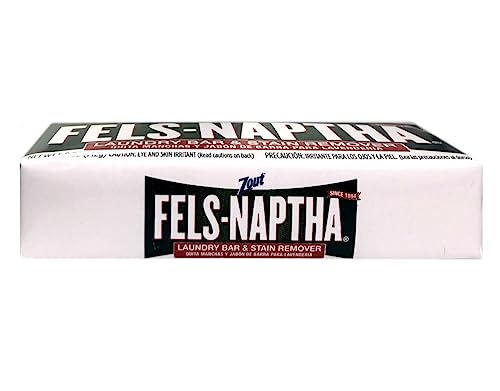 Fels Naptha Laundry Soap & Stain Remover Bar, Pack of 4 - size: 5 Ounce (Pack of 4)