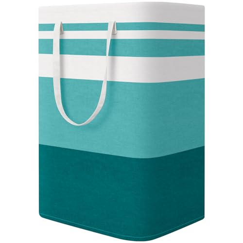 StorageRight Laundry Basket Hamper, 75L Collapsible Clothes Storage, Green - color: Green, size: 75L