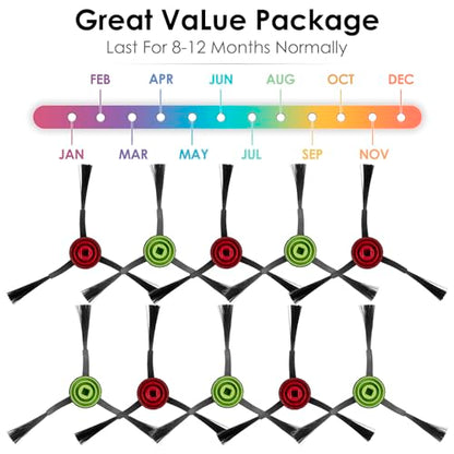 (10 Pieces) Replacement Side Brush Compatible with Tikom L9000/ L8000/ L8000 Pro/ G8000/ G8000 Pro Series Vacuum Cleaner, Robotic Vacuum Side Brushes - color: G8000 Side brush 10pcs