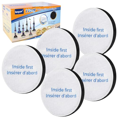 KEEPOW E0202 Foam Filter Replacement, Vacuum Filters Compatible With Eureka - color: 5 Pack