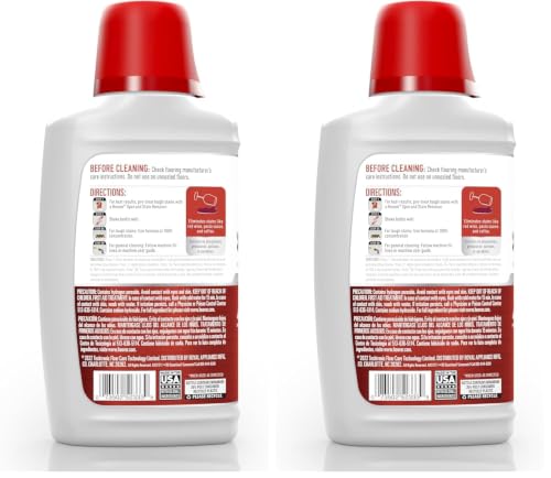 Hoover Oxy Portable Spot Cleaner Solution, 32 oz., Fresh Air Scent, Portable Cleaning Solution, Removes Tough Colored Stains from Carpet and Upholstery, Designed CleanSlate Spot,(Pack of 2) - size: 32 Fl Oz (Pack of 2)