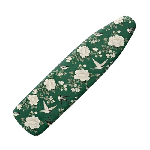 Bird Ironing Board Cover and Pad 16 x 55 Thick Padding with Elastic Edge Stretch Stain Resistant & Scorch Easy Installation in Laundry Room - color: Bird 2