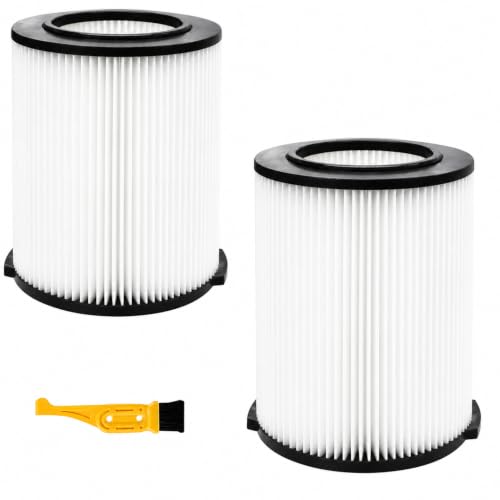 VF4000 Replacement Filters for Ridgid Shop Vac 72947 Wet/Dry Vacs - color: White VF4000, size: M 2 Pcs Filters