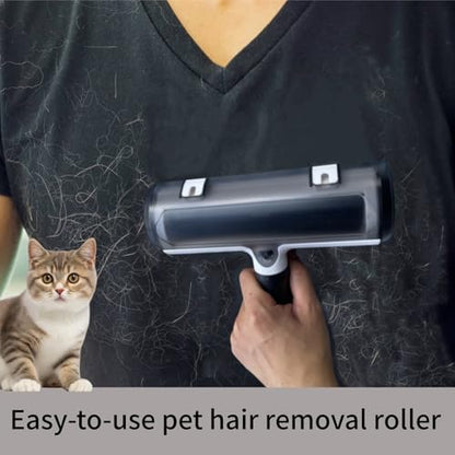 Roller Pet Hair Remover Lint Brush with Self-Cleaning Fur Bin