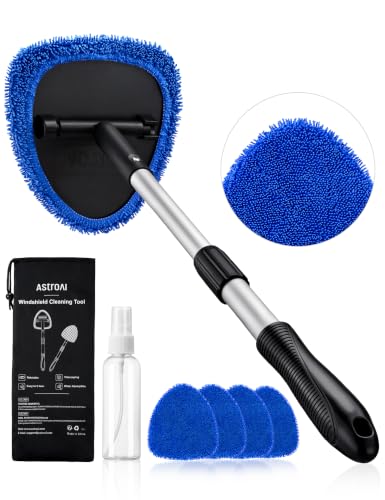 AstroAI 21" Extra-Long Windshield Cleaner Tool & Car Interior Detailing Kit - color: Blue, size: 21 in