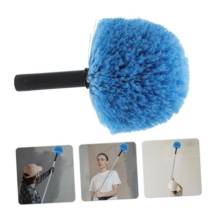 Cobweb Duster Brush Head Replacement High Ceiling Duster Brush Cobweb Web Head Outdoor Clean Broom Spiderweb Pole Ceiling Long Washable High Car