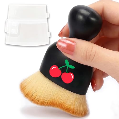 Cherry Car Detailing Brush Soft Bristle Automotive Interior Cleaning Brush - color: Cherry