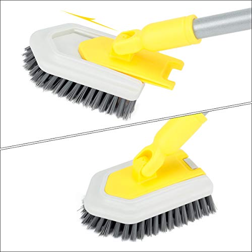Stiff Bristles Brush Refill Fit Lalafancy Shower Bathtub Cleaning Brush - color: Gray, size: Stiff Bristles Brush