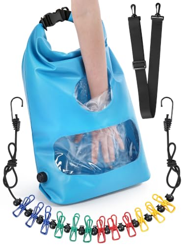 Saillong Portable Travel Washing Bag Kit, With Retractable Clothesline