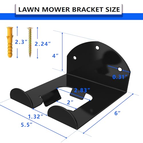 Garage Organizer Trimmer Rack,Organizer Wall Hanger, 1 Pack, Black - color: Black