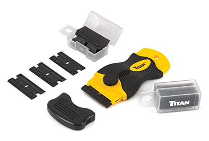 Titan Tools 17014 4-Inch Mini Razor Scraper with (20) Non-Marring Plastic Blades - style: Mini w Plastic Blades