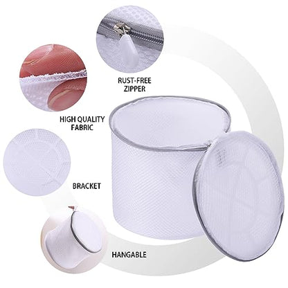 Large Bra Washing Bag for Laundry, Lingerie Bags for Washing Bras, 8", 3Pcs - size: 3L(8x8x8")