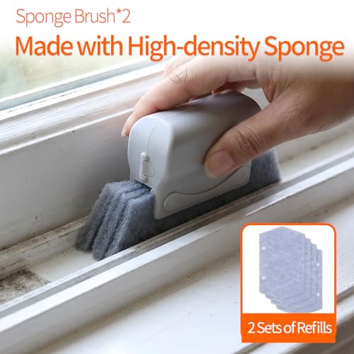 16PCS Crevice Cleaning Brush Set - Multi-Purpose Grout Cleaner Brush for Deep Cleaning Gap, Hard Bristle Scrub Brushes Tools, Cleaning Supplies for Household Use,Window, Kitchen, Bathroom