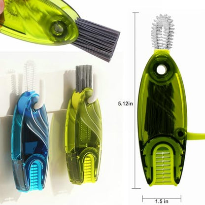 4 in 1 Cup Lid Cleaning Brush Set Multifunctional Bottle Brush Cleaner Tiny Bottle Cup Lid Brush Straw Cleaner Tools Mini Silicone Bottle Cup-Holder Cleaner with Hook Remover 1pc Bright Green - style: 1pc Bright Green 4in1