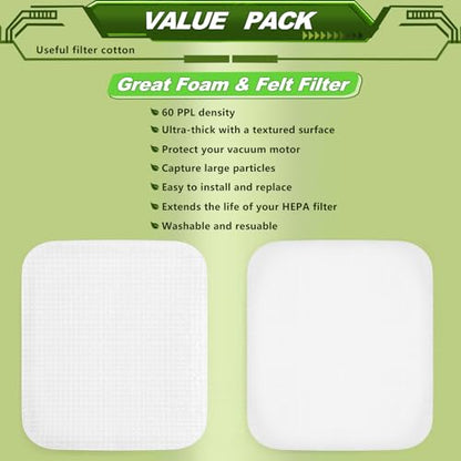 Filters Replacement for Shark Lift Away UV850 UV900 Vacuum,4 Pack
