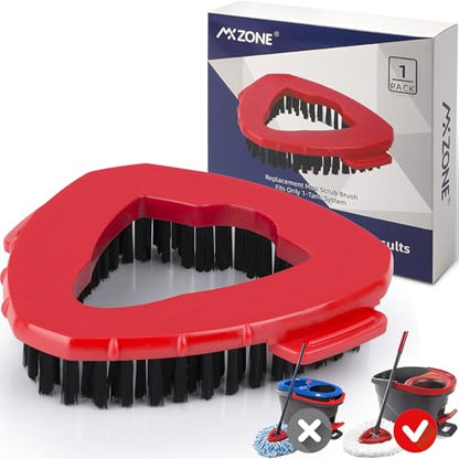 Spin Mop Scrub Brush Head Replacement for O-Cedar EasyWring 1-Tank System - size: 1pcs 1-Tank Scrub Brush