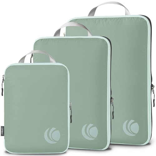 Cipway Compression Packing Cubes (3 Piece,Sage Green) - color: Sage Green, size: 3PCS